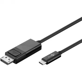 Goobay USB-C - DisplayPort. uros/uros. musta