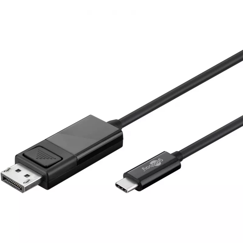 Goobay USB-C - DisplayPort. uros/uros. musta