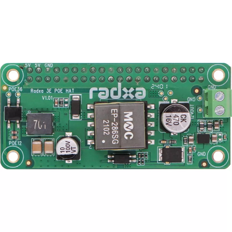 PoE HAT ALLNET RA023 RADXA Zero 3E:lle – 802.3af-yhteensopiva Power over Ethernet -moduuli