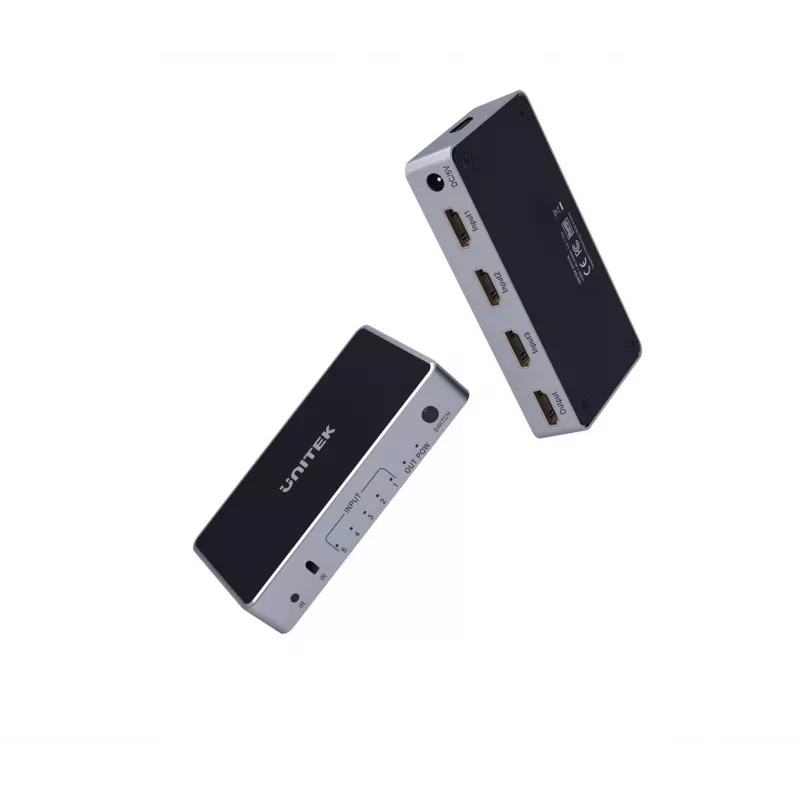 HDMI-videokytkin Unitech V1110A 4K 1.4b 5V 1A