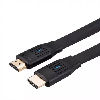 VALUE UHD HDMI -kaapeli litteä ST/ST 8K60Hz/4K120Hz 1 m - kaapeli - digitaalinen/näyttö/video - verkko - 1 m (11.99.5906)