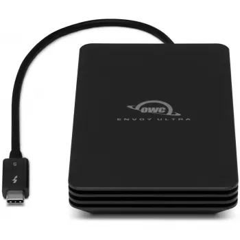 OWC Envoy Ultra - SSD - 2 TB - ulkoinen (kannettava) - M.2 NVMe (M.2 NVMe) - Thunderbolt 5 (USB-C-liitäntä) - musta (OWCTB5ENVU02)