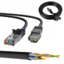 Verkkokaapeli Extralink LAN-patch-kaapeli Cat.5e RJ-45 F/UTP 0,5 m musta