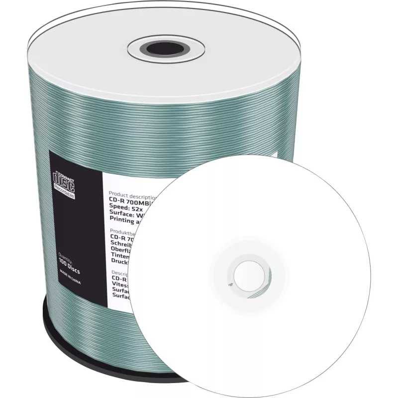 CD-R MediaRange MR203 700 MB 52x Inkjet Printable 100 kpl
