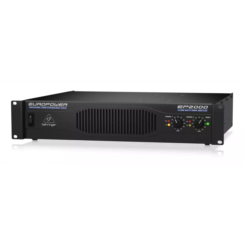 Behringer EP2000 audiovahvistin esiintyminen/näyttämö musta