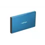 Ulkoinen HDD/SSD-kotelo NATEC Rhino GO 2,5 tuumaa — USB 3.0, SATA III, jopa 4 TB, 9,5 mm, alumiini, sininen