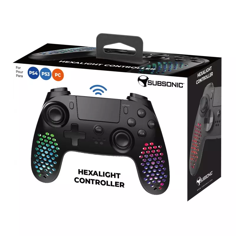 Peliohjain Subsonic SA5654 musta Bluetooth USB PC PlayStation 4 3