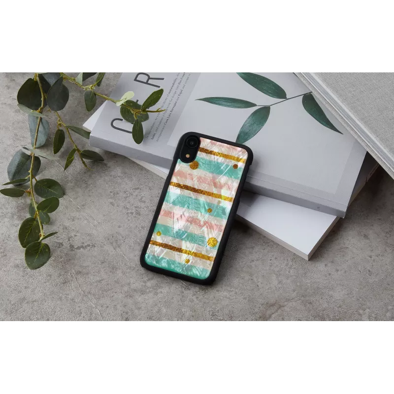 iKins puhelimen suojakotelo iPhone XR — minttu-musta suojakotelo