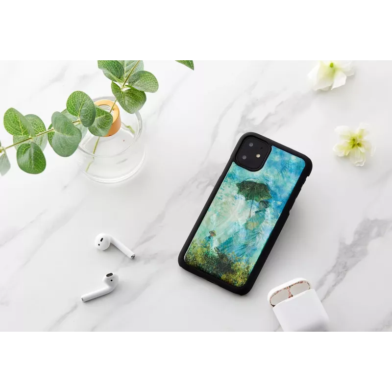 Älypuhelinkotelo iKins iPhone 11 — musta Camille-design, suojakotelo