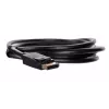 DisplayPort-kaapeli SAVIO CL-136, DisplayPort pistoke–pistoke, 2 m, DP 1.2, kullatut koskettimet, musta