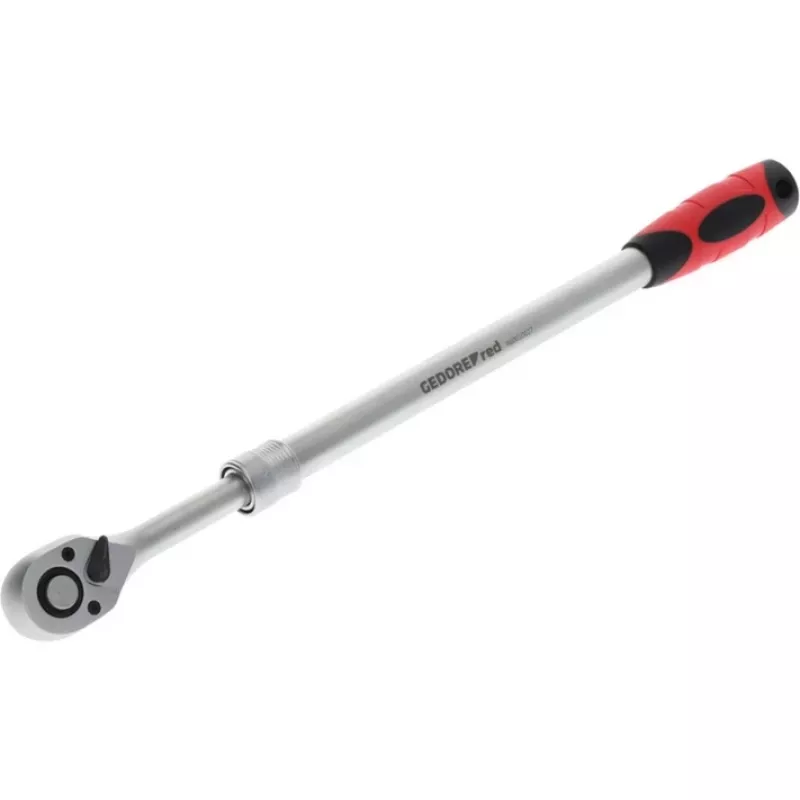 Gedore red R60010027 2K teleskooppinen suunnanvaihtoräikkä 1/2 inch, punainen