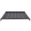 Rack-hylly Extralink FIXED SHELF FOR 800MM DEPTH CABINET 19 tuumaa 500MMX1U MUSTA