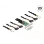 DeLOCK PCI Express 4.0 x16 -kortti 4 x SFF-8639 NVMe - Bifurcation - Low Profile -muototekijä