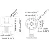 Hikvision DS-1473ZJ-135 turvakameran lisävaruste valaisin
