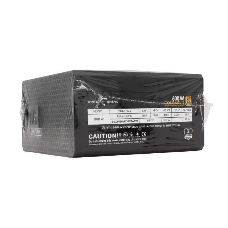 Virtalähde White Shark GPSU-B600S Colonel-2 600W