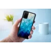 iKins suojakotelo Samsung Galaxy S20+:lle — blue lake musta viimeistely