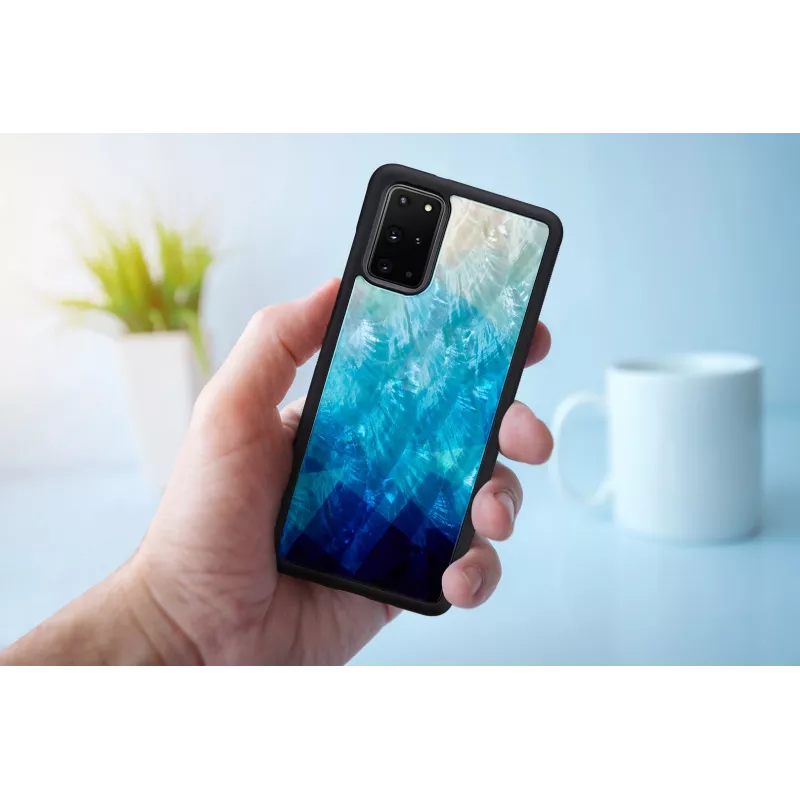 iKins suojakotelo Samsung Galaxy S20+:lle — blue lake musta viimeistely
