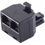 ShiverPeaks BS71230 puhelinsovitin, RJ-11 (6P4C) -pistoke 2x RJ-11 -liittimeen
