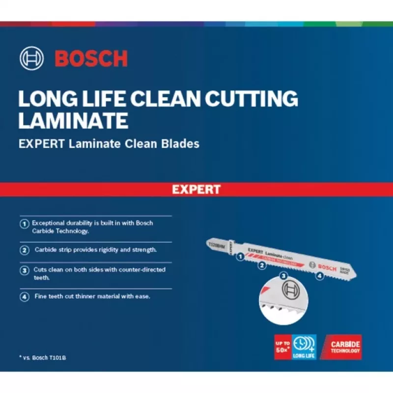 Bosch Expert Laminate Clean T 128 BHM pistosahanterät (3 kpl)