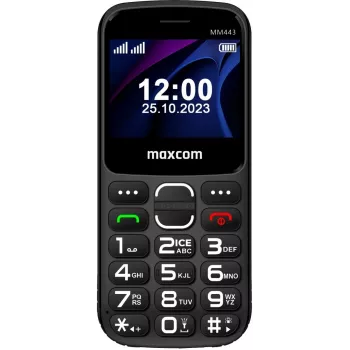 Maxcom Comfort MM443 S näppäimillä ja telakalla musta/musta