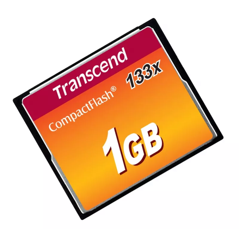 Transcend - Flash-muistikortti - 1GB - 133x - CompactFlash-kortti (TS1GCF133)