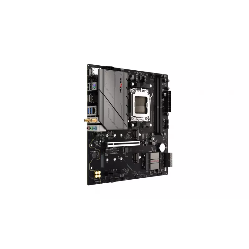 Emolevy Sapphire PULSE A620AM (microATX) kanta AM5, AMD A620A, DDR5, 2x DIMM, 64 GB, 2x M.2, Gigabit LAN