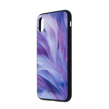 Tellur Cover Glass Print -näytönsuojalasi iPhone XS, sulkakuvio