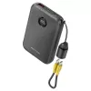 Powerbank Vention FKAB0-C 10000 mAh, 2× USB-C + 1× USB-A, 22,5 W, musta