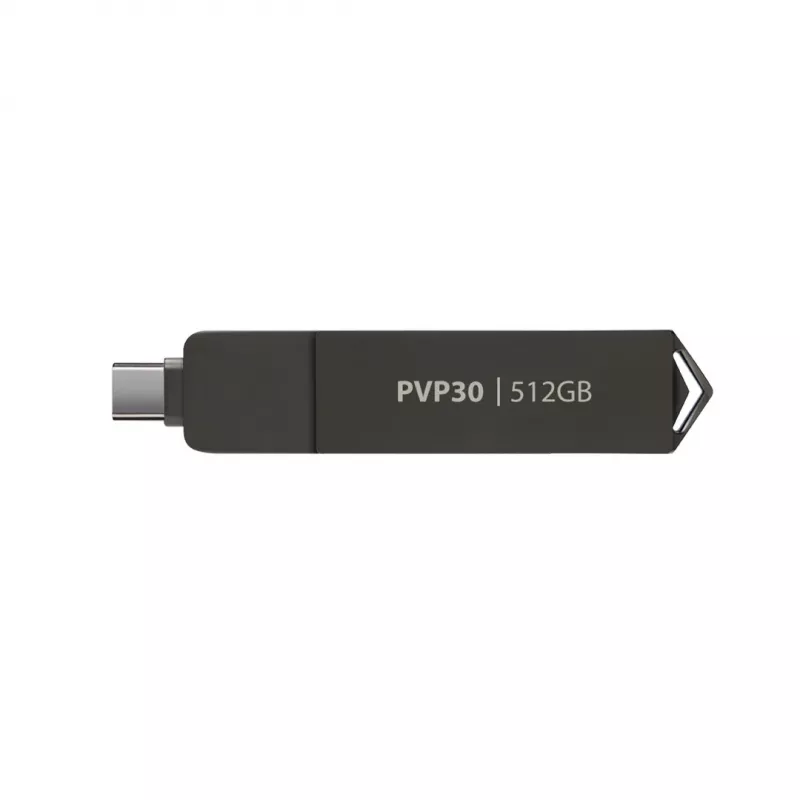 Patriot PVP30 512 GB ulkoinen SSD, Duo A+C USB 3.2 Gen2, alumiini