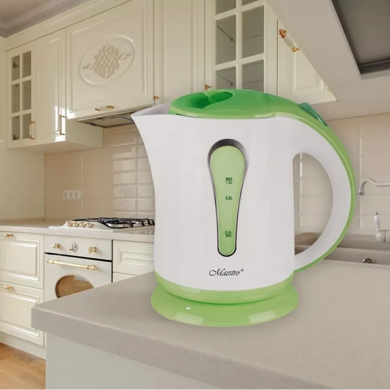 Maestro MR-028-GREEN sähköinen vedenkeitin, 1 L, 1000 W, vihreä