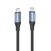 Vention USB4 Gen 3x2 Type-C–Type-C-kaapeli 1 m, 5 A, alumiiniseos, puuvillapunottu