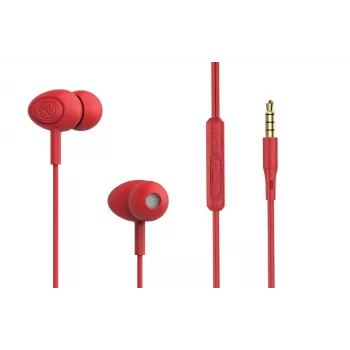In-ear-kuulokkeet Tellur Basic Gamma johdollinen punainen