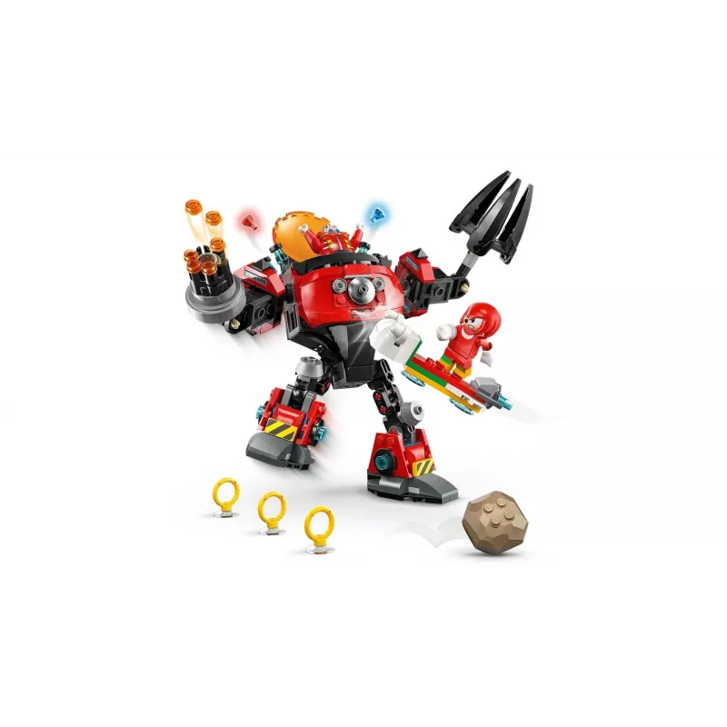 LEGO rakennuslelusarja Sonic the Hedgehog 77005 Knuckles vs Dr Eggman Egg Crusher Mech, 350 osaa, ikä 8+