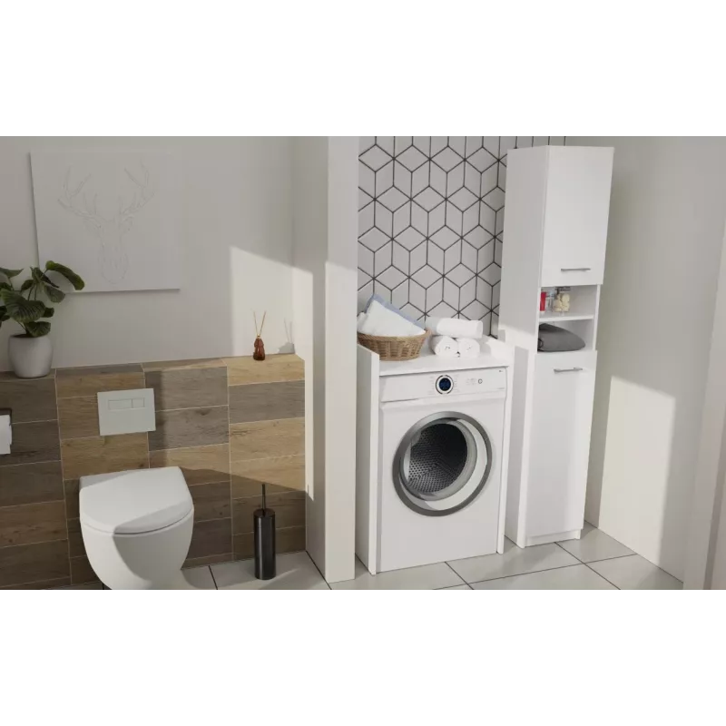 Top e shop POLA pesuhuoneen kaappi pesukoneelle – valkoinen