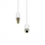 4-pin ohut jatkokaapeli ProXtend M4EXS-01W 1 m, musta
