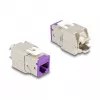 DeLOCK Keystone-moduuli 88121 litteä violetti RJ-45 10 kpl