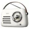 Kannettava radio SAVIO RS-02 — analoginen FM-viritin, Bluetooth 5.3, USB-virtalähde, 3 W, valkoinen