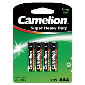 Kertakäyttöparisto Camelion R03P-BP4G AAA sinkki-hiili