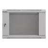 Rack-asennuskaappi LANBERG WF03-5306-10S 19 tuumaa 6U harmaa lasiovella