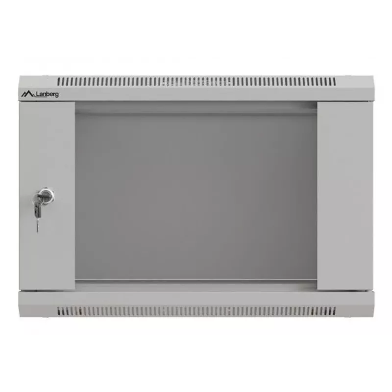 Rack-asennuskaappi LANBERG WF03-5306-10S 19 tuumaa 6U harmaa lasiovella