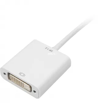 Sharkoon kaapeliadapteri Mini DisplayPort -> DVI 15 cm valkoinen