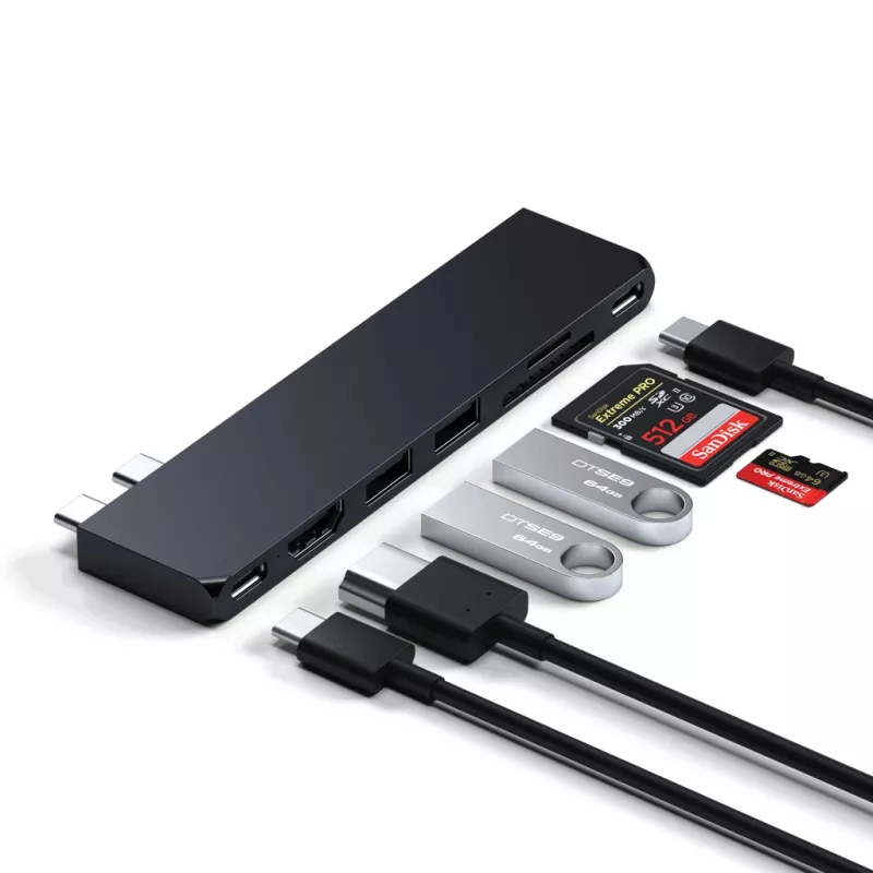 Telakointiasema Satechi ST-HUCPHSD USB 3.2 Gen 2 Type-C musta