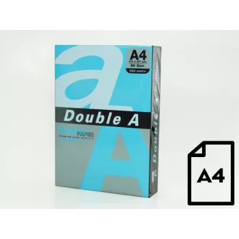 Värillinen paperi Double A, 80 g, A4, 500 arkkia, tummansininen