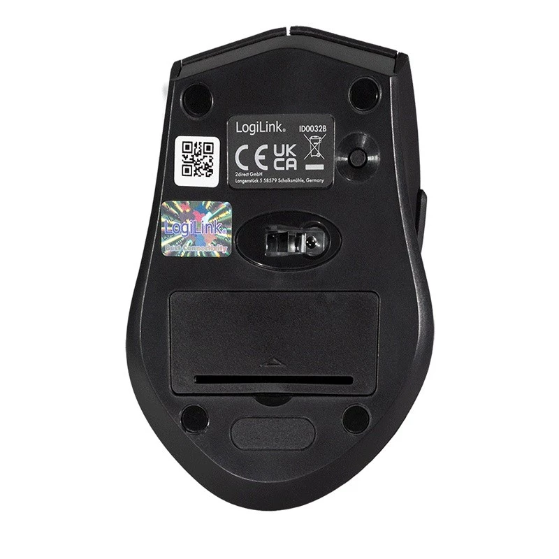 Logilink langaton hiiri BT5.0, ergonominen, musta