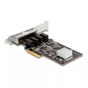 DeLOCK PCI Express x4 -kortti 4 x RJ45 Gigabit LAN RTL8111 - PCIe - RJ-45 - PCIe 2.0 - hopea - PC - Windows 10 - Windows 11 - Windows 8.1 (88618)