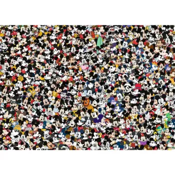 Palapeli Ravensburger 12000529 — 1000 palaa, Mikki Hiiri -piirrokset, 700×500 mm, yli 14-vuotiaille