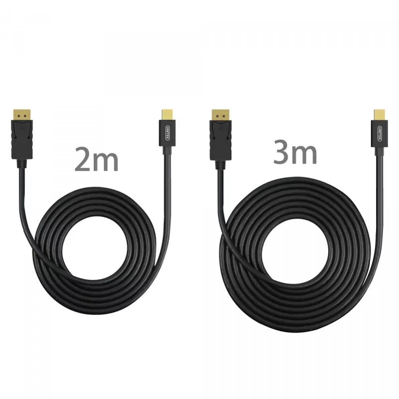 Kaapeli miniDisplayPort/DisplayPort M/M 2 m; Y-C611BK