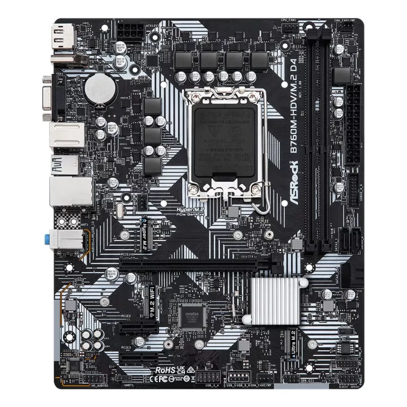 ASRock B760M-HDV/M.2 D4 DDR4 LGA 1700 Micro-ATX -emolevy
