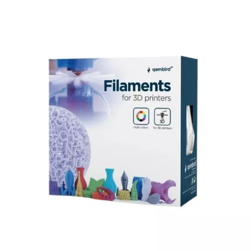 3D-tulostusfilamentti Gembird PLA 1,75 mm musta 1 kg kela