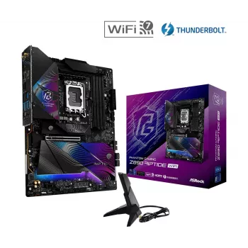 Emolevy ASRock Z890 Riptide WiFi — Intel Z890, LGA1851, ATX, DDR5, 4 DIMM, Wi‑Fi 7, 2.5Gb LAN, Thunderbolt 4